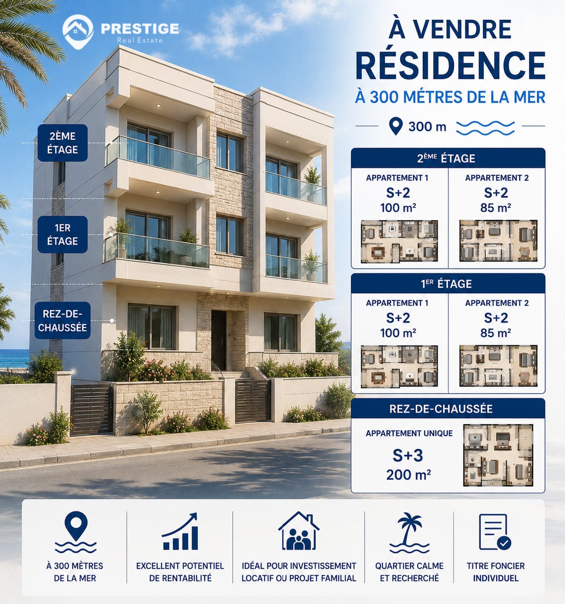 Bekalta&nbsp;Bekalta&nbsp;Vente&nbsp;Appart. 3 pi�ces&nbsp;Une r�sidence � dimes bekalta