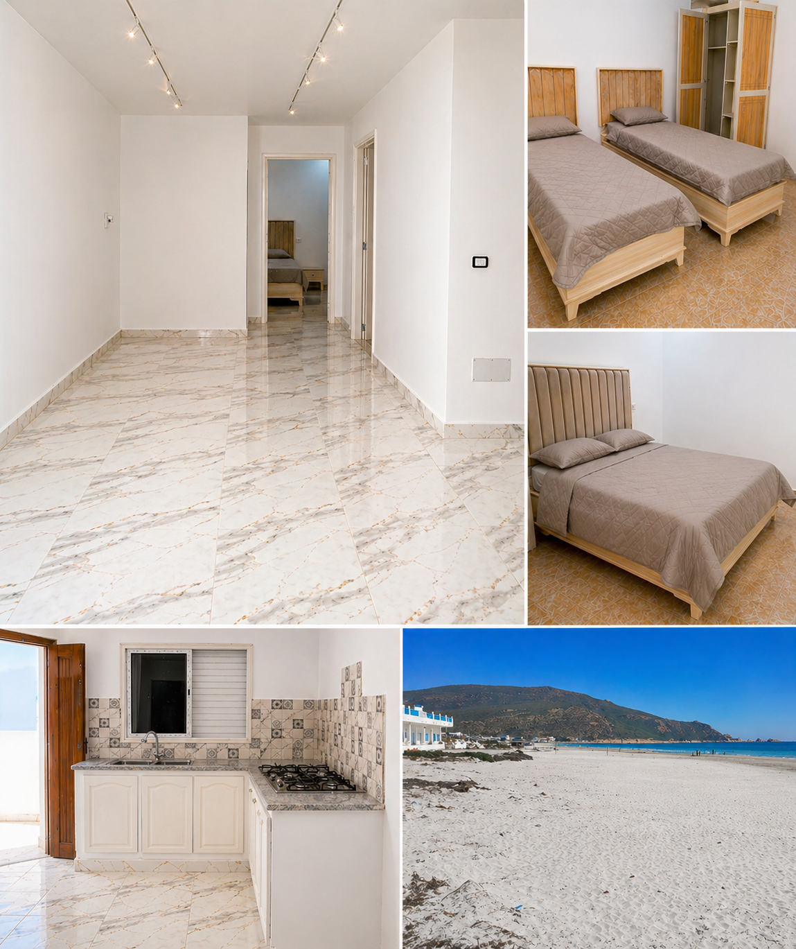 El Haouaria&nbsp;Beni Khira&nbsp;Location&nbsp;Appart. 2 pi�ces&nbsp;Appartement en bord de mer � chatt el haouaria