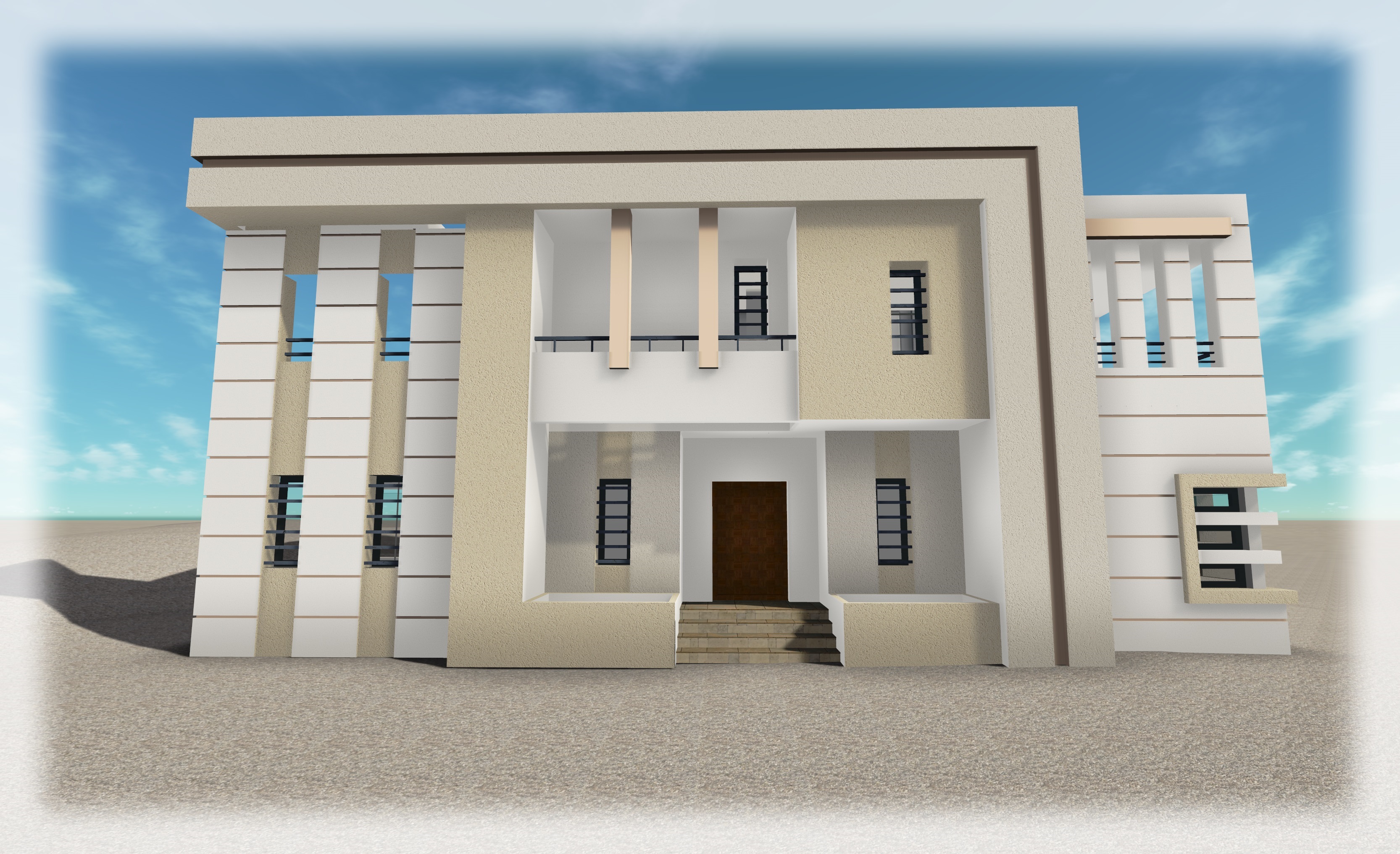 Oued Ellil&nbsp;Oued Ellil&nbsp;Vente&nbsp;Autre&nbsp;Sanheja une villa � moiti� construite