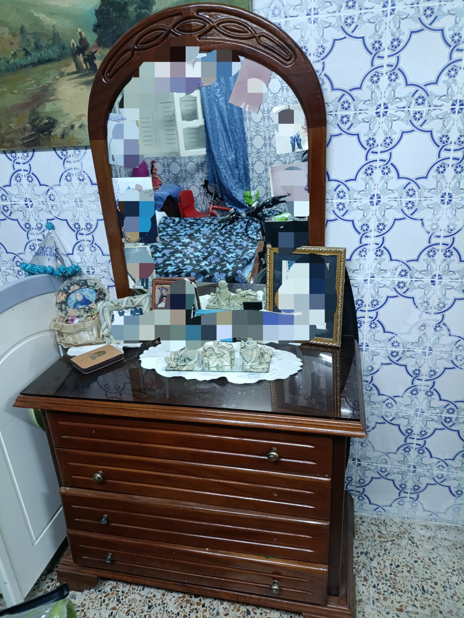 La Marsa&nbsp;Cite El Khalil&nbsp;Chambres � coucher&nbsp;Chambres � coucher&nbsp;Chambre � coucher en bois d'acajou
