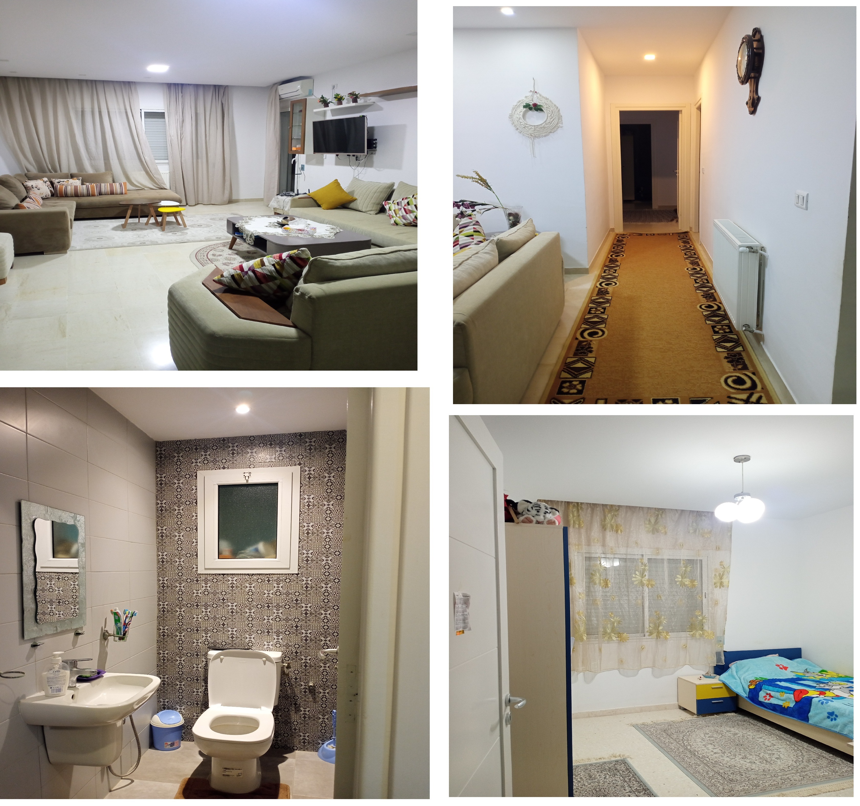 La Soukra&nbsp;Borj Louzir&nbsp;Vente&nbsp;Appart. 4 pi�ces&nbsp;Appartement s 3 lux