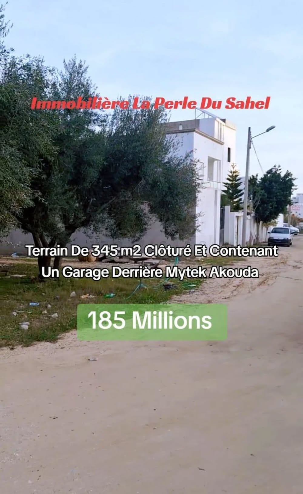 Akouda&nbsp;Akouda&nbsp;Terrain&nbsp;Terrain nu&nbsp;Terrain cl�tur� derri�re mytek akouda