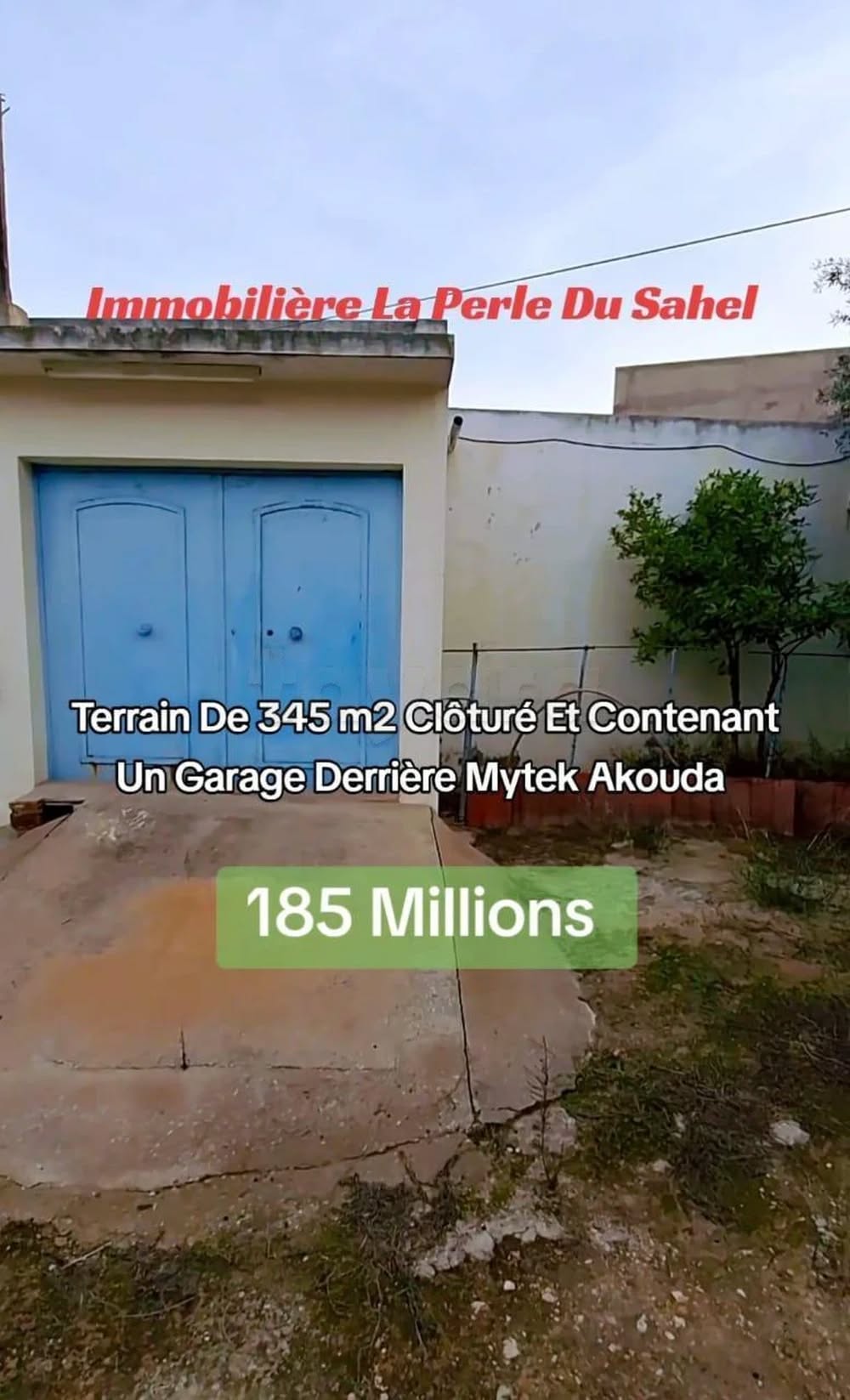 Akouda&nbsp;Akouda&nbsp;Terrain&nbsp;Terrain nu&nbsp;Terrain cl�tur� derri�re mytek akouda