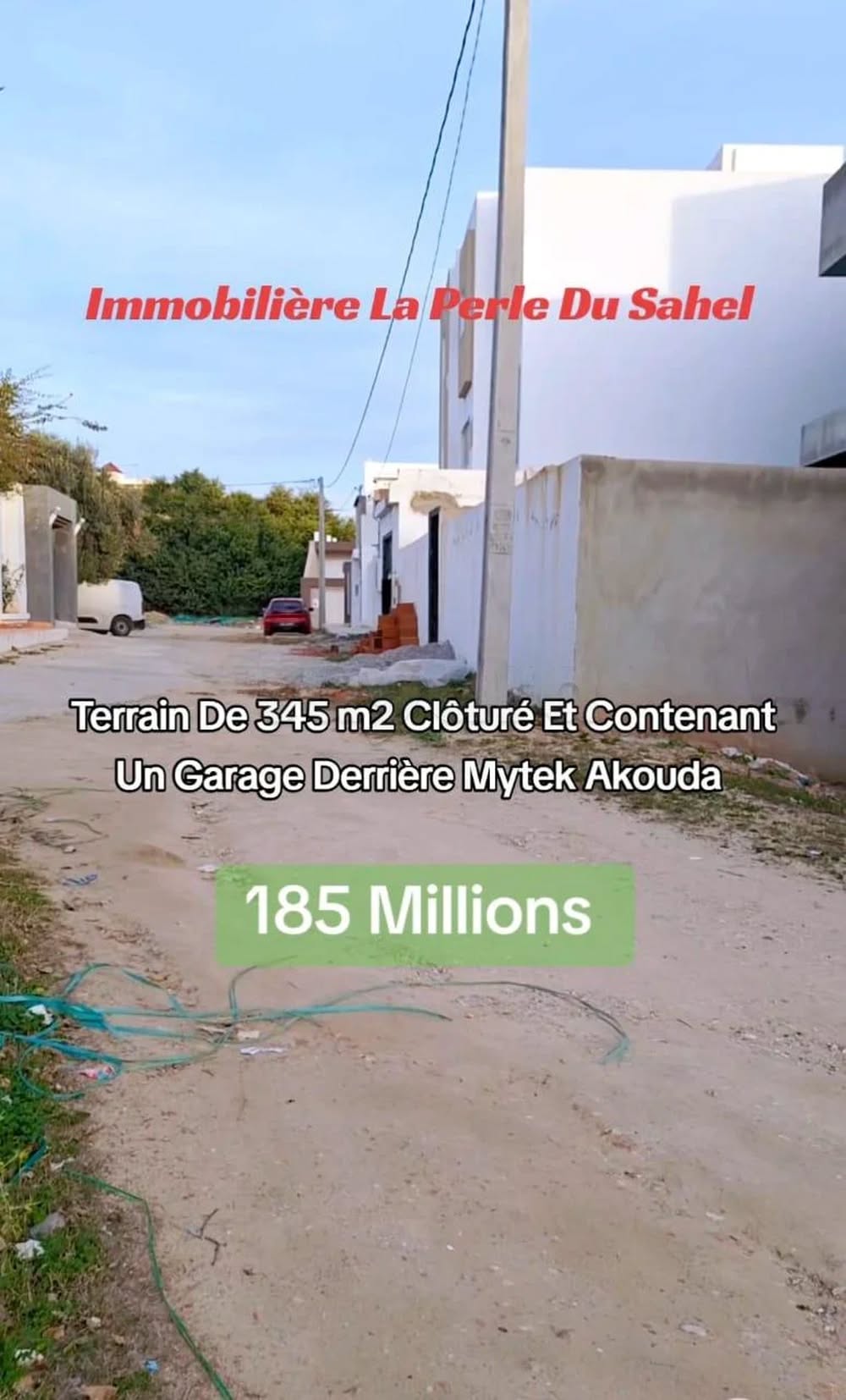 Akouda&nbsp;Akouda&nbsp;Terrain&nbsp;Terrain nu&nbsp;Terrain cl�tur� derri�re mytek akouda