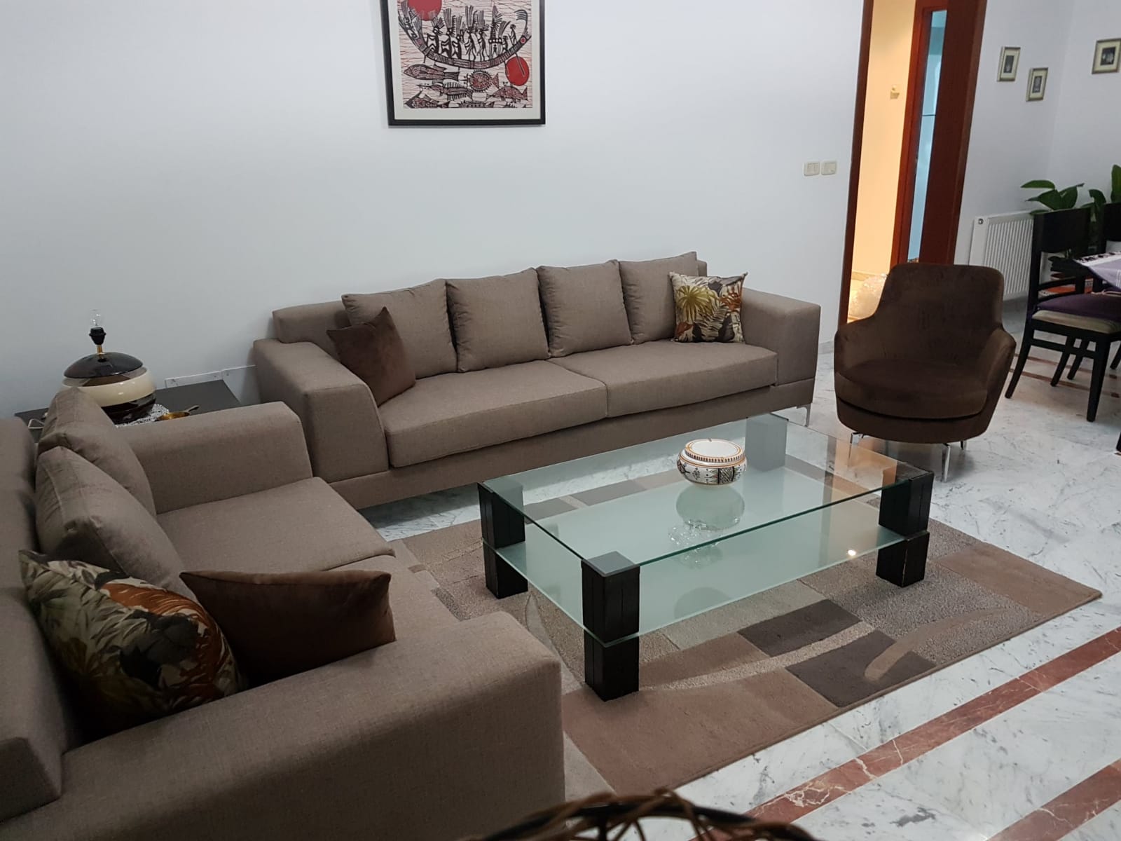 La Marsa&nbsp;Berge Du Lac&nbsp;Location&nbsp;Appart. 4 pi�ces&nbsp;Appartement s plus 3 meubl� au lac 2