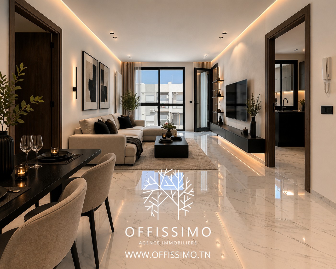 La Soukra&nbsp;La Soukra&nbsp;Location&nbsp;Appart. 3 pi�ces&nbsp;Appartement vacance nuit�e