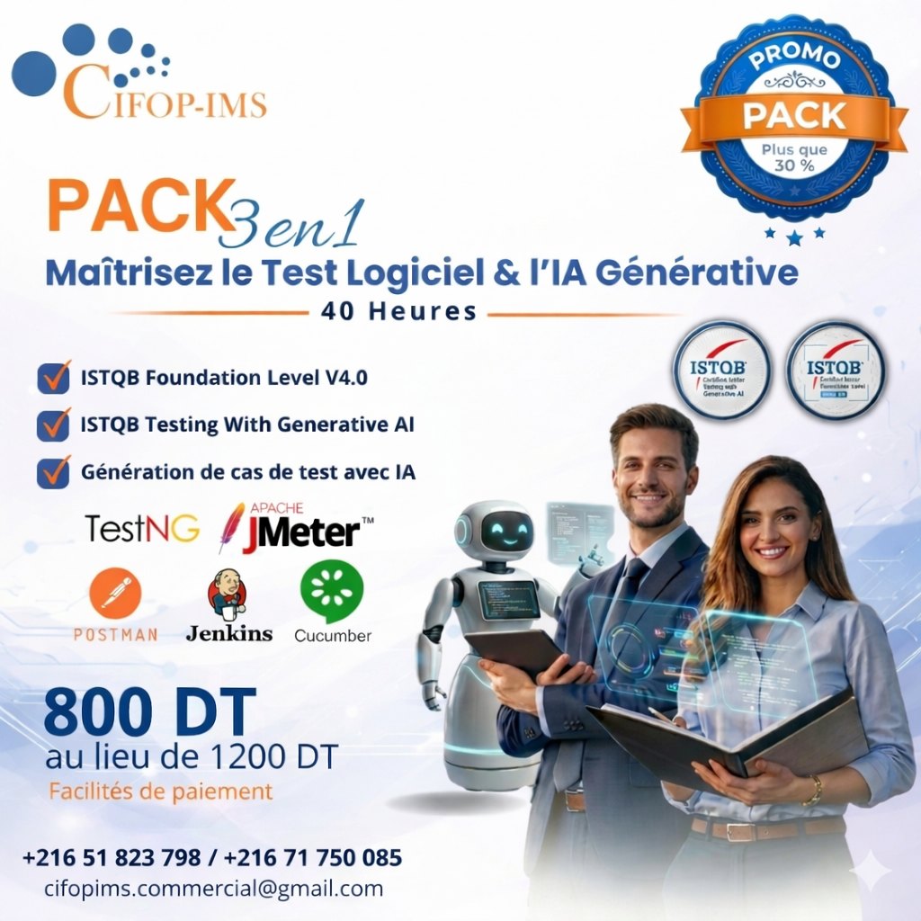 El Menzah&nbsp;El Menzah 1&nbsp;En groupe&nbsp;Autre&nbsp;Pack testing 3 en 1