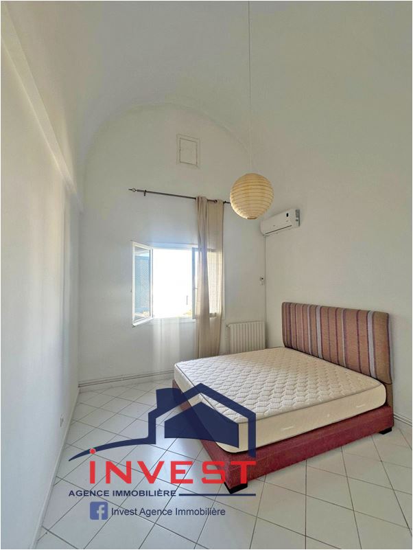 La Marsa&nbsp;Gammart&nbsp;Location&nbsp;Appart. 2 pi�ces&nbsp;Duplex s2 avec jardin  vue mer � gammarth