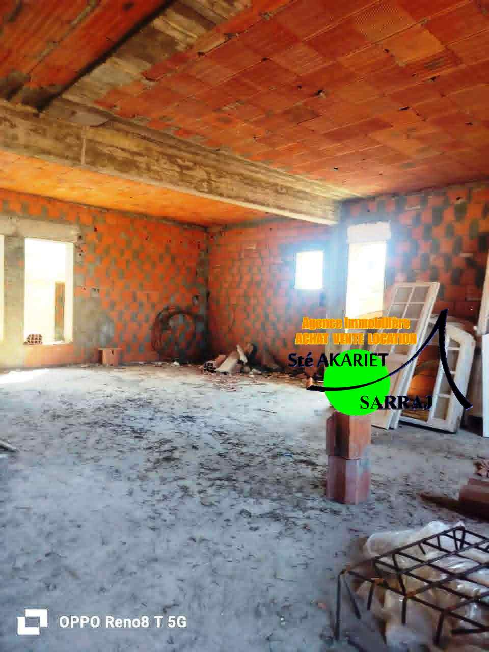 Hammam Sousse&nbsp;Hammam Sousse Gharbi&nbsp;Vente&nbsp;Maisons&nbsp;Villa style am�ricain inachev� hammem sousse