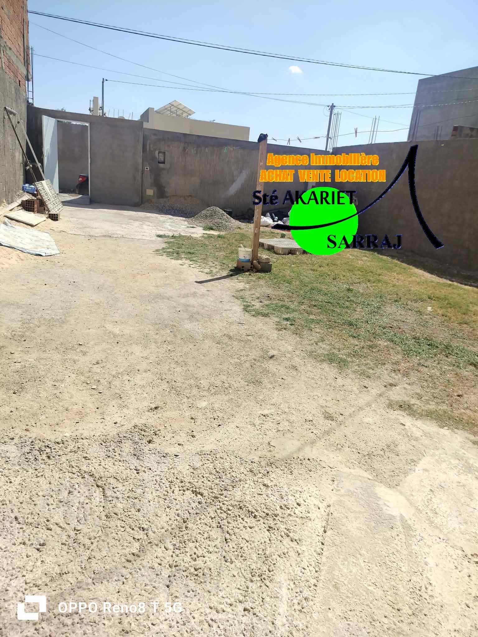 Hammam Sousse&nbsp;Hammam Sousse Gharbi&nbsp;Terrain&nbsp;Terrain nu&nbsp;Lot cl�tur� avec espace ext�rieur � hammem sousse