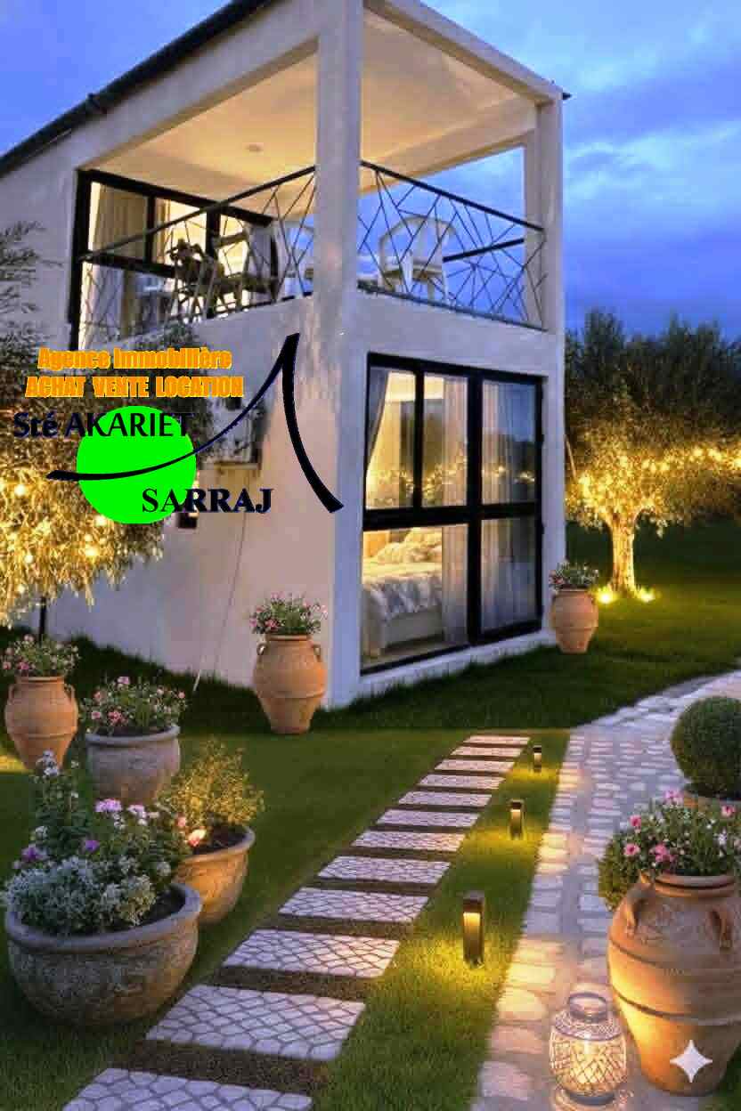 Akouda&nbsp;Chatt Meriem&nbsp;Vente&nbsp;Maisons&nbsp;Maison de campagne 1090m � chatt mariem foukaia
