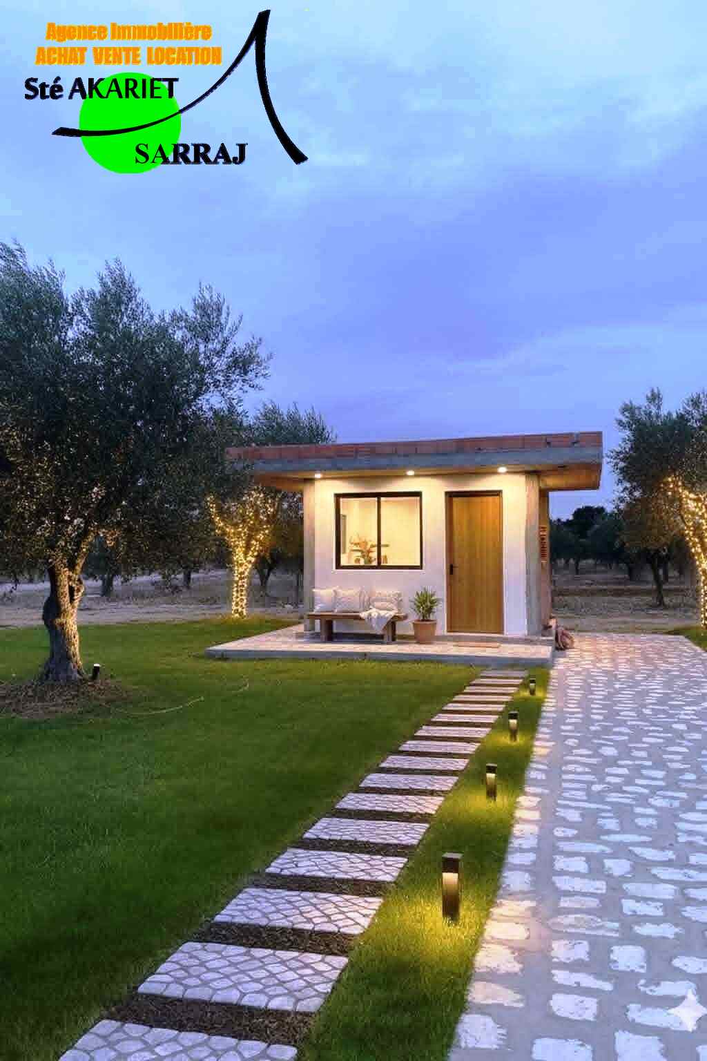 Akouda&nbsp;Chatt Meriem&nbsp;Vente&nbsp;Maisons&nbsp;Maison de campagne 1090m � chatt mariem foukaia