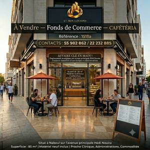 Nabeul&nbsp;Nabeul&nbsp;Vente&nbsp;Appart. 1 pi�ce&nbsp;A  fond de commerce caftria ref1518a