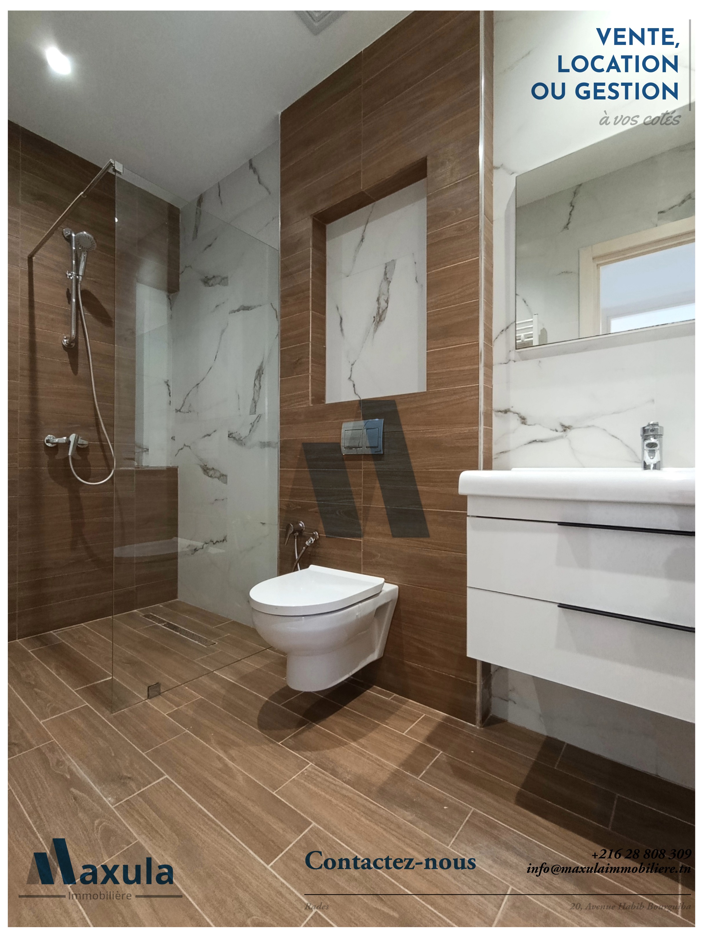 Rades&nbsp;Rades&nbsp;Location&nbsp;Appart. 2 pi�ces&nbsp;Appartement s1 haut standing a rades plage