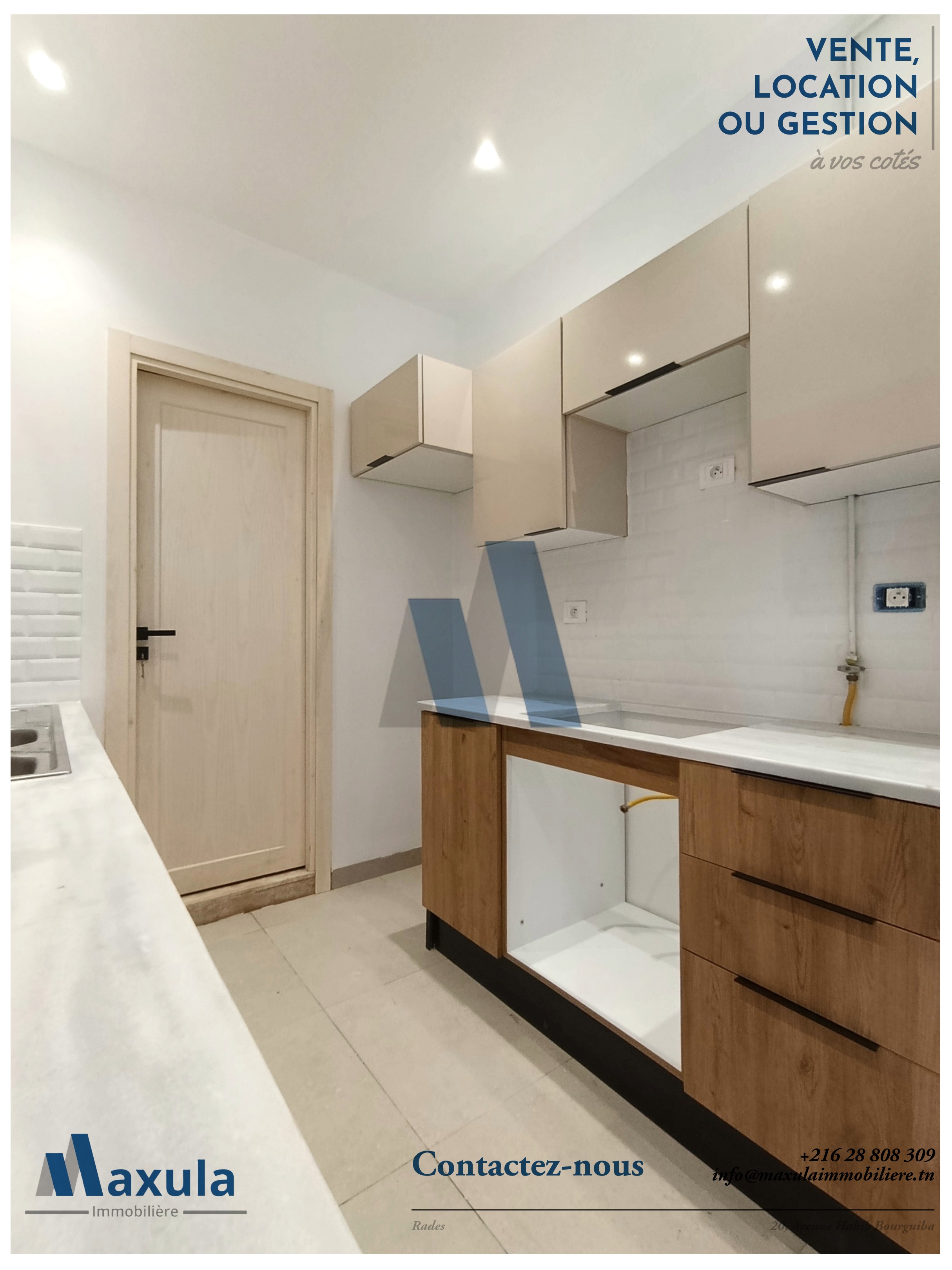 Rades&nbsp;Rades&nbsp;Location&nbsp;Appart. 2 pi�ces&nbsp;Appartement s1 haut standing a rades plage