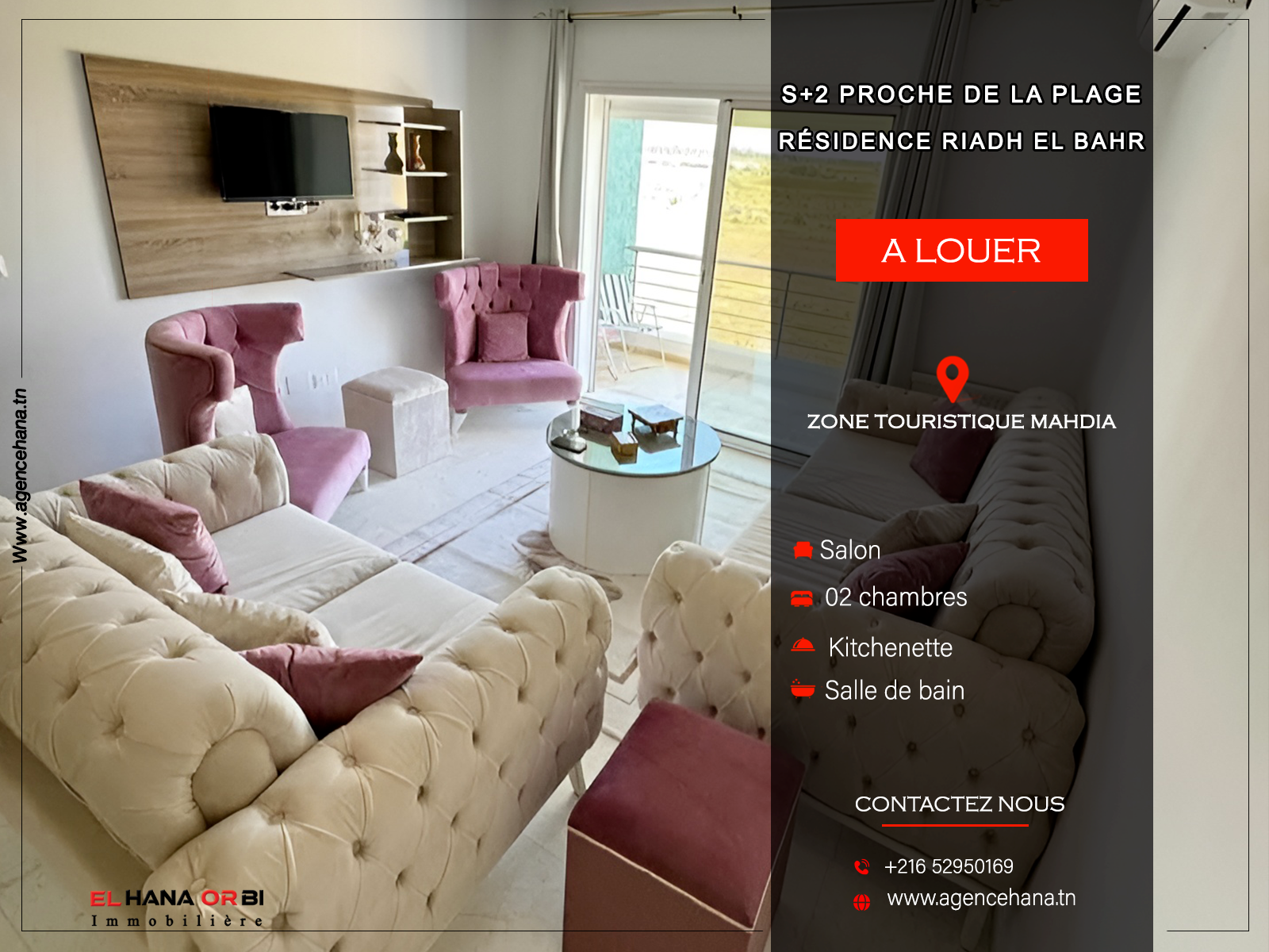 Mahdia&nbsp;Mahdia&nbsp;Location vacances&nbsp;Appart. 2 pi�ces&nbsp;S2 proche de la mer a mahdia