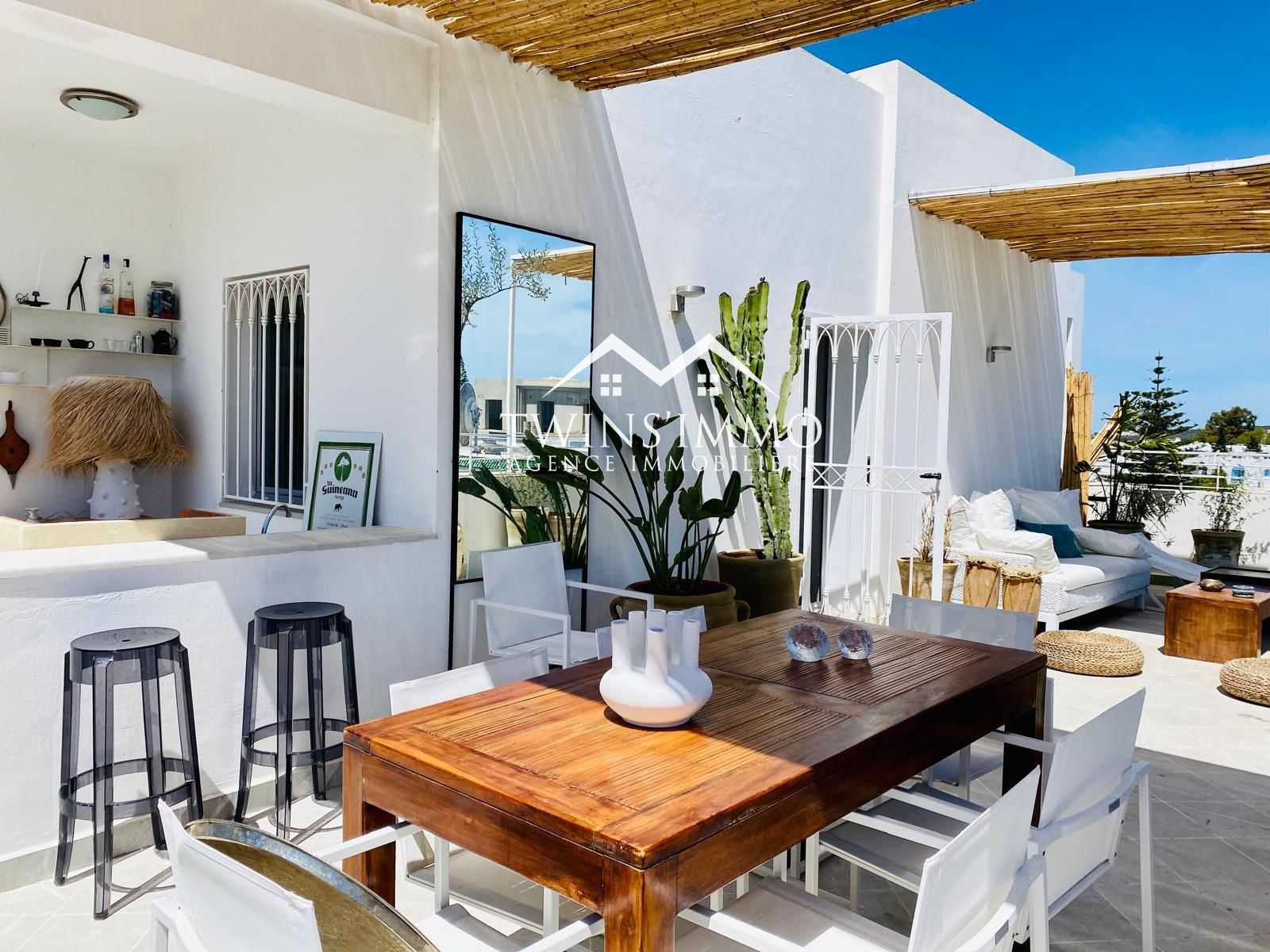 La Marsa&nbsp;Marsa Ennassim&nbsp;Location&nbsp;Appart. 4 pi�ces&nbsp;�tage de villa s4 � marsa ennassim