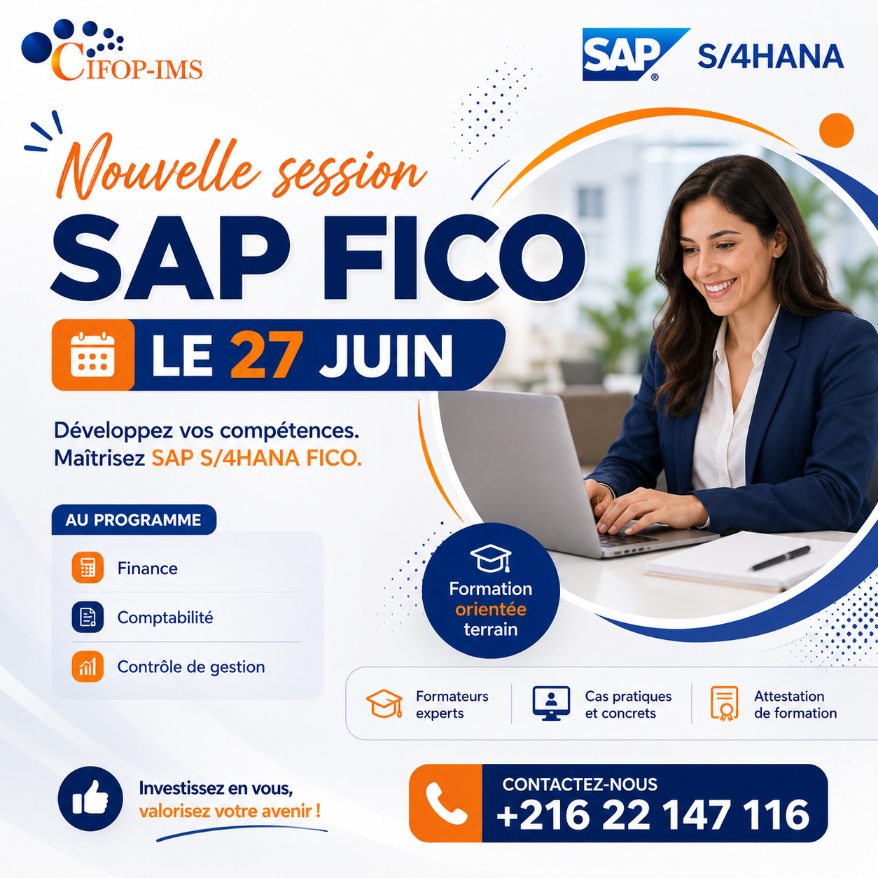 El Menzah&nbsp;El Menzah 1&nbsp;En groupe&nbsp;Autre&nbsp;Formation sap fico
