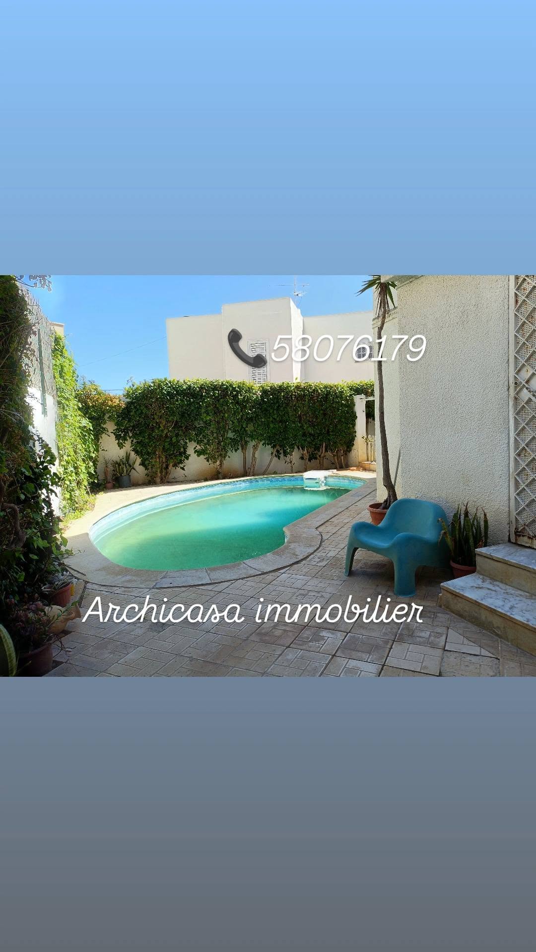 Hammam Chatt&nbsp;Hammam Chatt&nbsp;Vente&nbsp;Maisons&nbsp;Une villa avec piscine