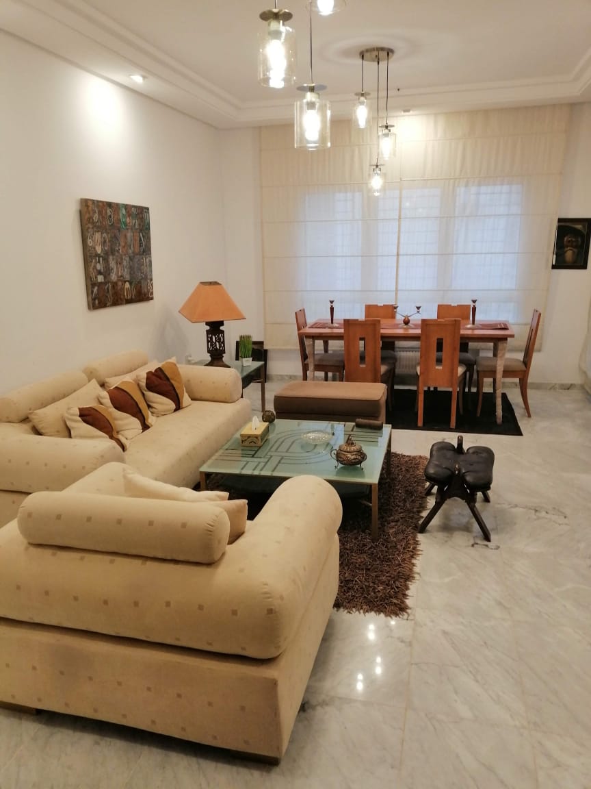 La Soukra&nbsp;La Soukra&nbsp;Location&nbsp;Appart. 4 pi�ces&nbsp;S plus 3 meubl� a la soukra wb2999
