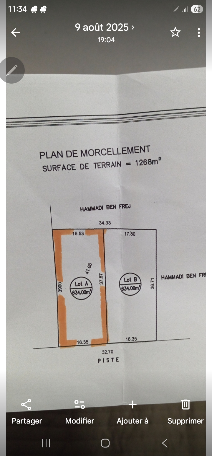 Menzel Jemil&nbsp;Menzel Abderrahman&nbsp;Terrain&nbsp;Terrain nu&nbsp;Terrain menzel abderrahmane