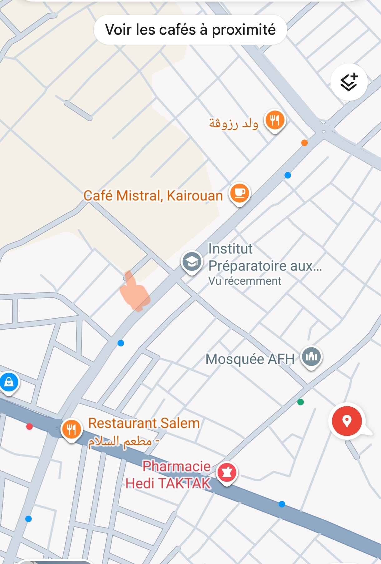 Kairouan Nord&nbsp;Cite Dar El Amen&nbsp;Location&nbsp;Surfaces&nbsp;Local commercial