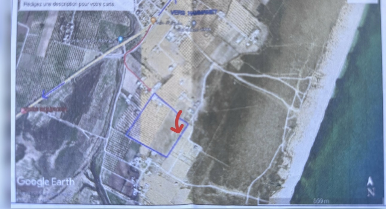 Hammamet&nbsp;Hammamet&nbsp;Terrain&nbsp;Terrain nu&nbsp;Un terrain � hamm sud km 71 direct du propri�taire