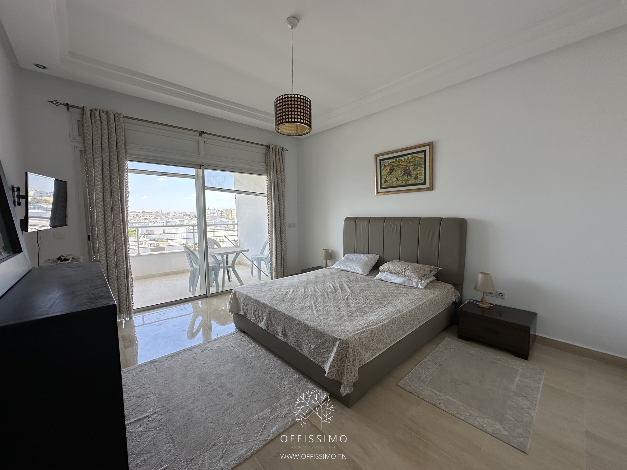 La Marsa&nbsp;Berge Du Lac&nbsp;Location&nbsp;Appart. 3 pi�ces&nbsp;S3 magnifique vue sur le lac moderne