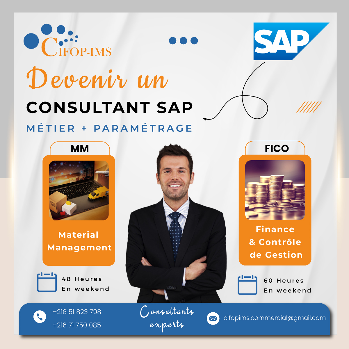 El Menzah&nbsp;El Menzah 1&nbsp;En groupe&nbsp;Autre&nbsp;Formation sap fico et mm sd