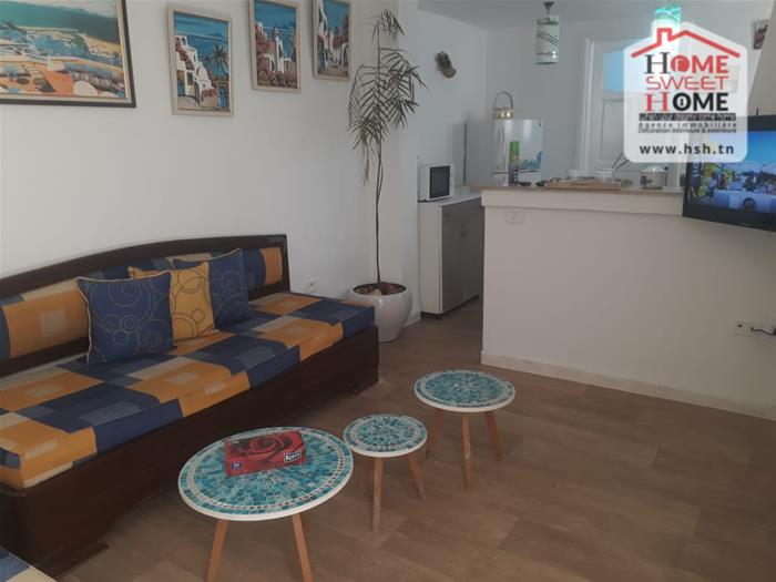 La Marsa&nbsp;Marsa Ennassim&nbsp;Location&nbsp;Appart. 2 pi�ces&nbsp;Studio s1 meubl� cocon � la marsa ville