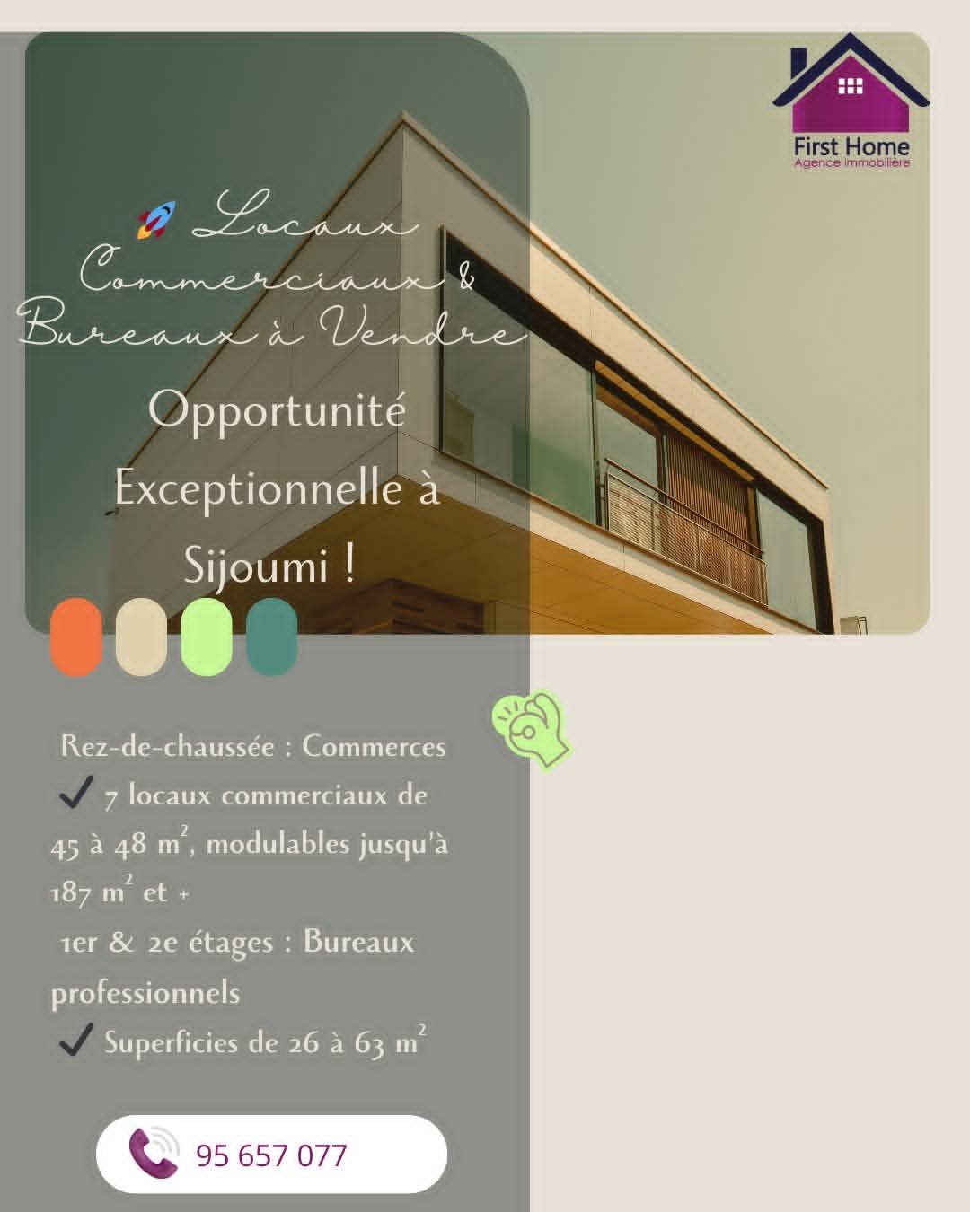 Essijoumi&nbsp;Cite Helal&nbsp;Bureaux & Commerces&nbsp;Bureau&nbsp;Locaux commerciaux  bureaux