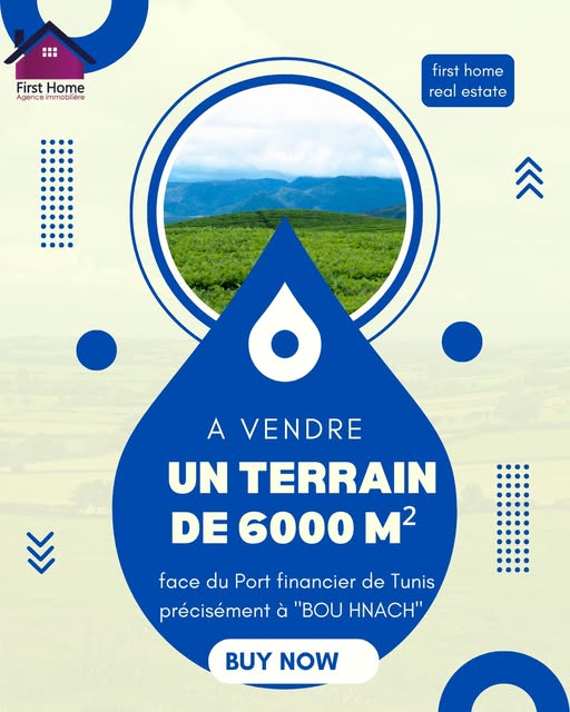 Raoued&nbsp;Bou Hnech&nbsp;Terrain&nbsp;Terrain nu&nbsp;Terrain bou hnech