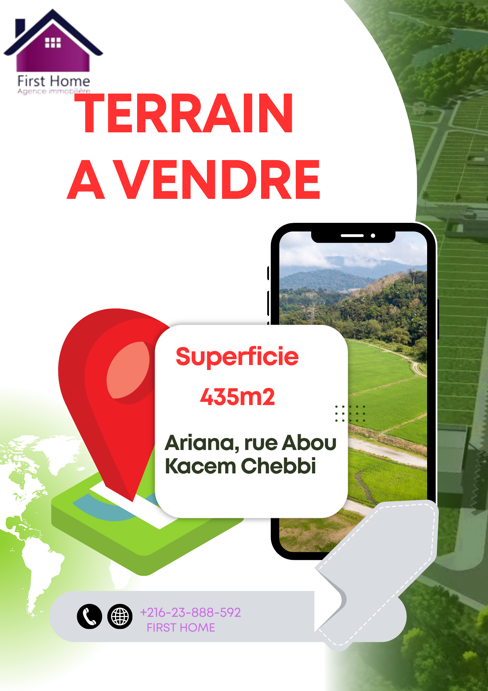 Ariana Ville&nbsp;Ariana&nbsp;Terrain&nbsp;Terrain nu&nbsp;Terrain ariana