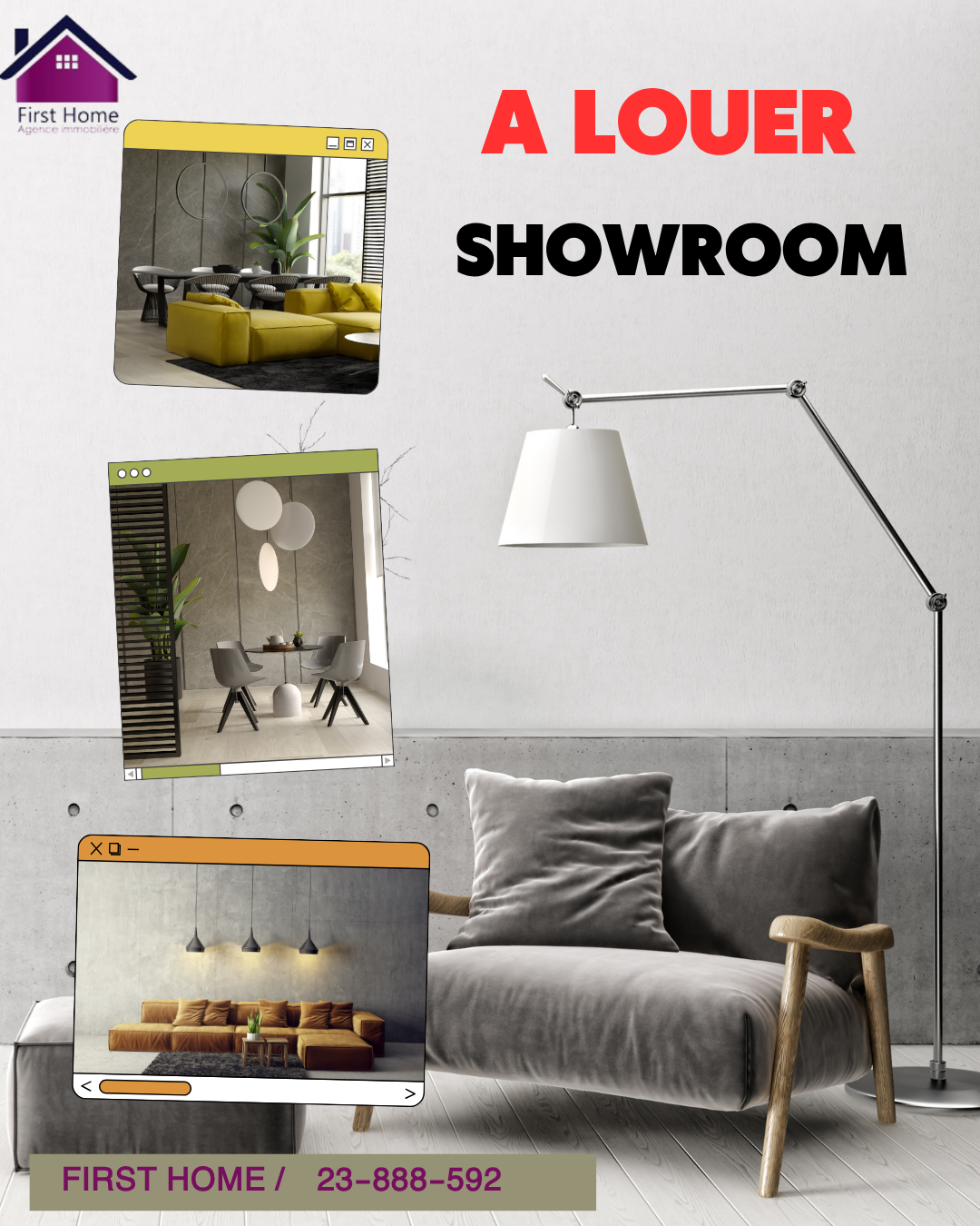 La Soukra&nbsp;La Soukra&nbsp;Location&nbsp;Autre&nbsp;Showroom soukra l'aouina
