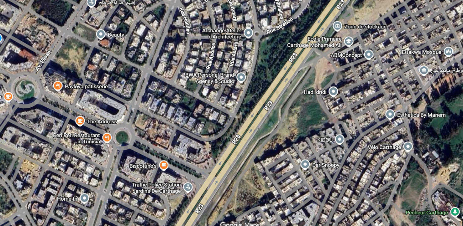 Ain Zaghouan&nbsp;Jardins de Carthage&nbsp;Terrain&nbsp;Terrain nu&nbsp;Magnifique terrain de 816 m2 au jardin de carthage
