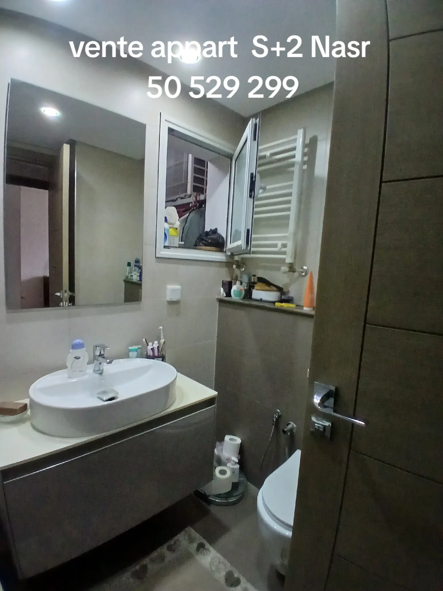 Ariana Ville&nbsp;Cite Ennasr 2&nbsp;Vente&nbsp;Appart. 3 pi�ces&nbsp;Appartement s2 cit� nasr av hedi nouira