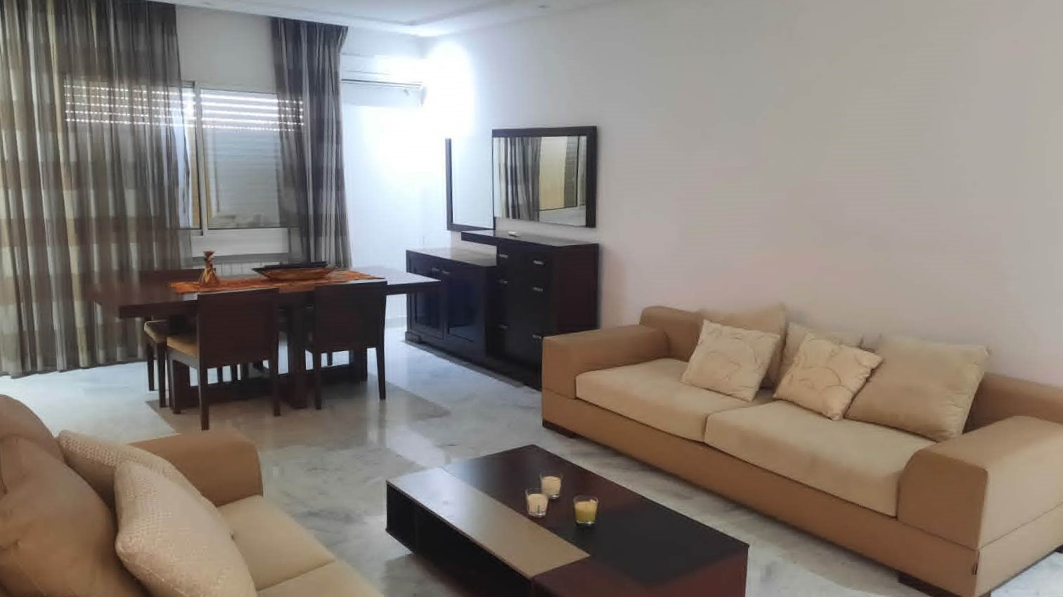 Mnihla&nbsp;Jardins d'el Menzah&nbsp;Location&nbsp;Appart. 4 pi�ces&nbsp;Superbe appartement s4 meubl�