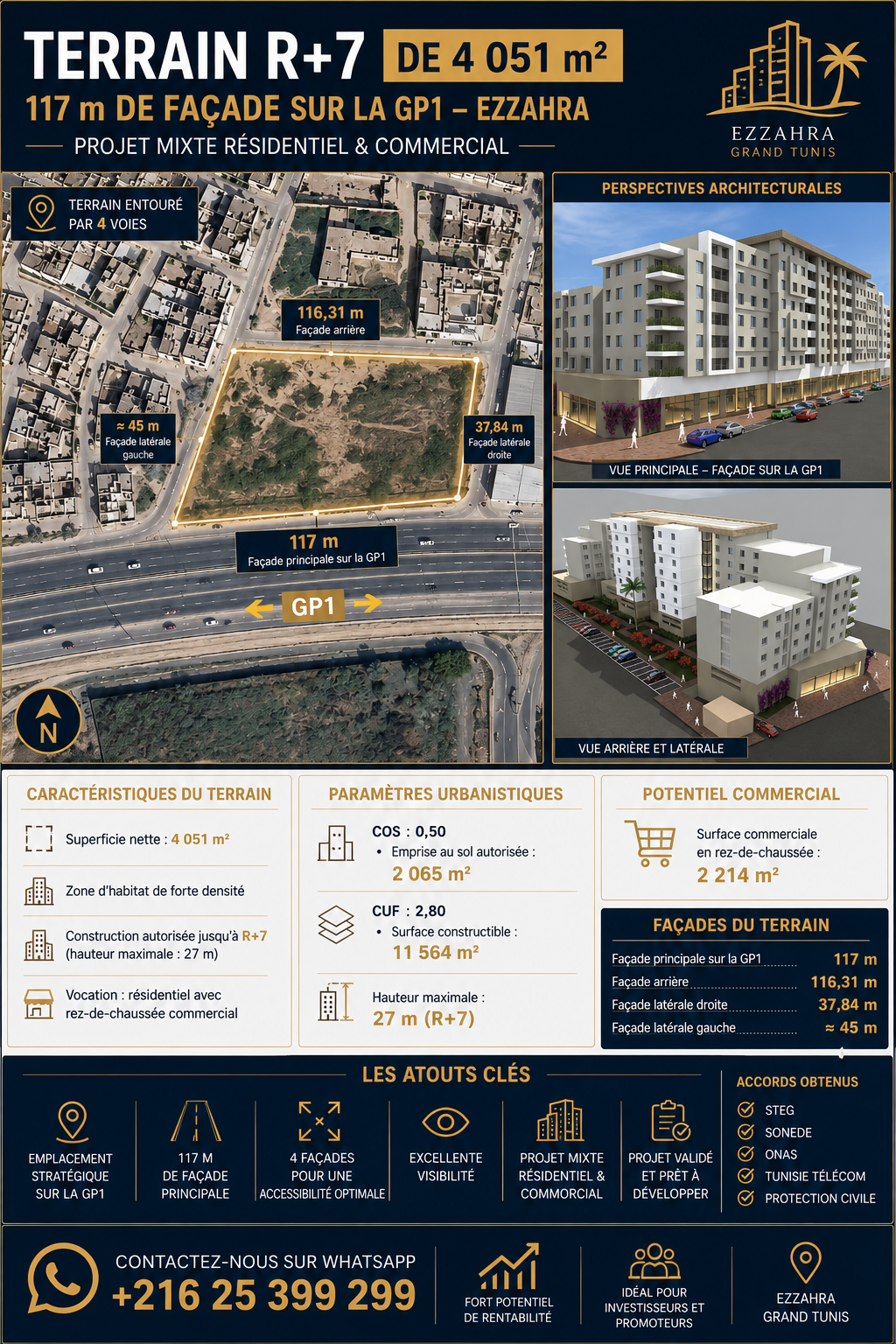 Ezzahra&nbsp;Ezzahra&nbsp;Terrain&nbsp;Terrain nu&nbsp;Terrain r7 gp1 ezzahra promotion immobili�re