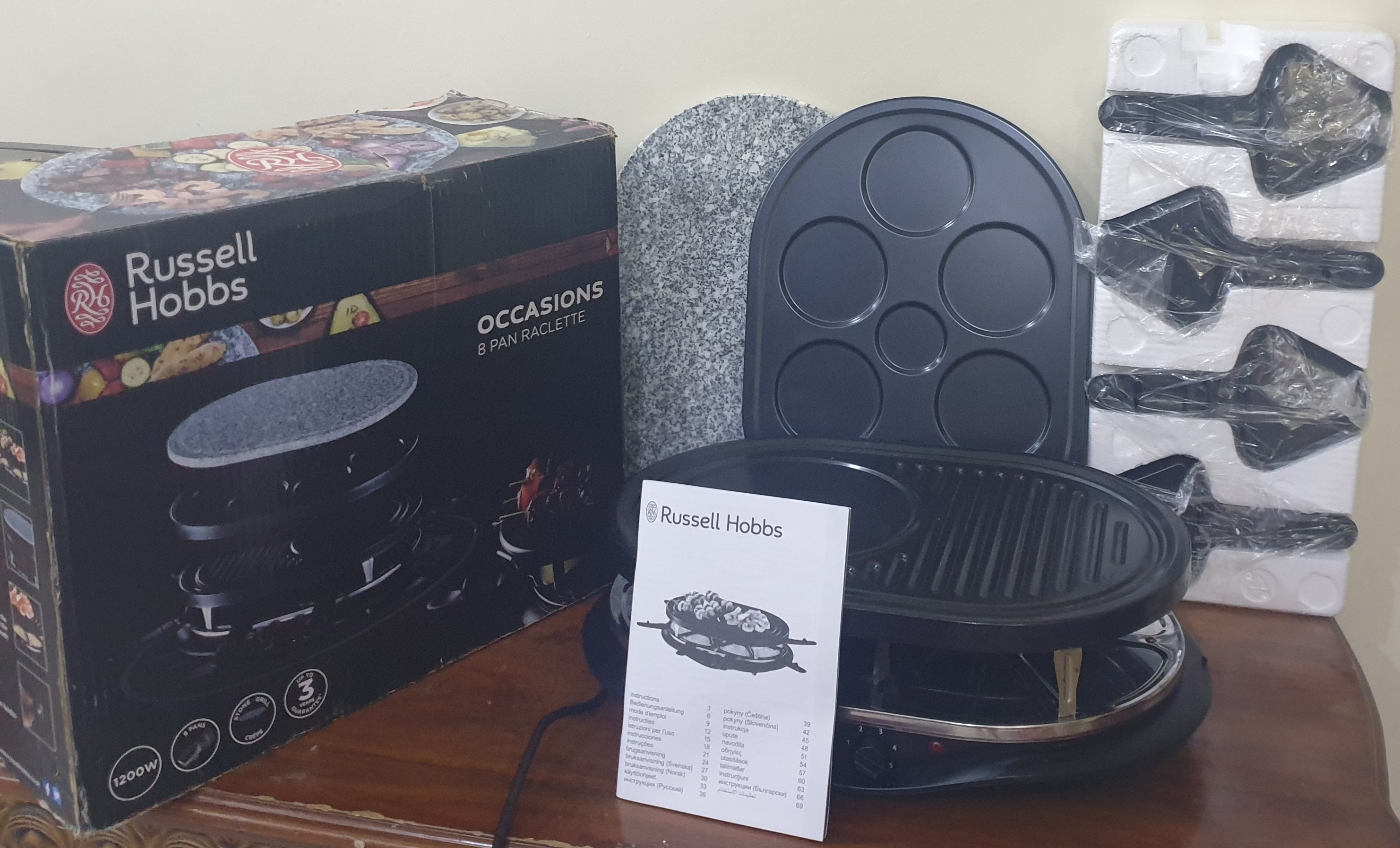 Nouvelle Medina&nbsp;Nouvelle Medina&nbsp;Grille pain&nbsp;Autre&nbsp;Pan raclette russell hobbs 1200 w