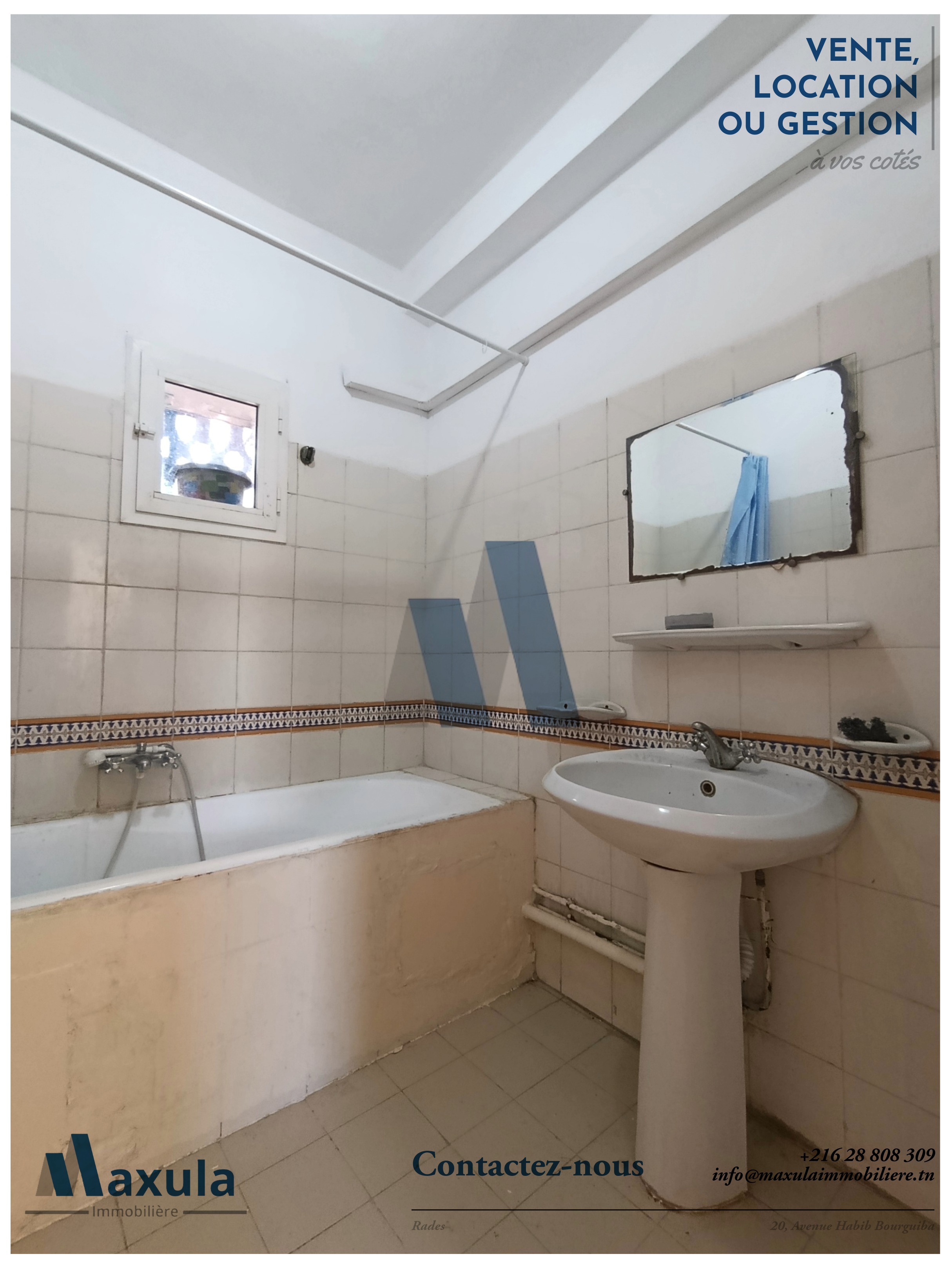 Rades&nbsp;Village Mediterranee&nbsp;Location&nbsp;Appart. 4 pi�ces&nbsp;Appartement s3 meuble a rades olympique