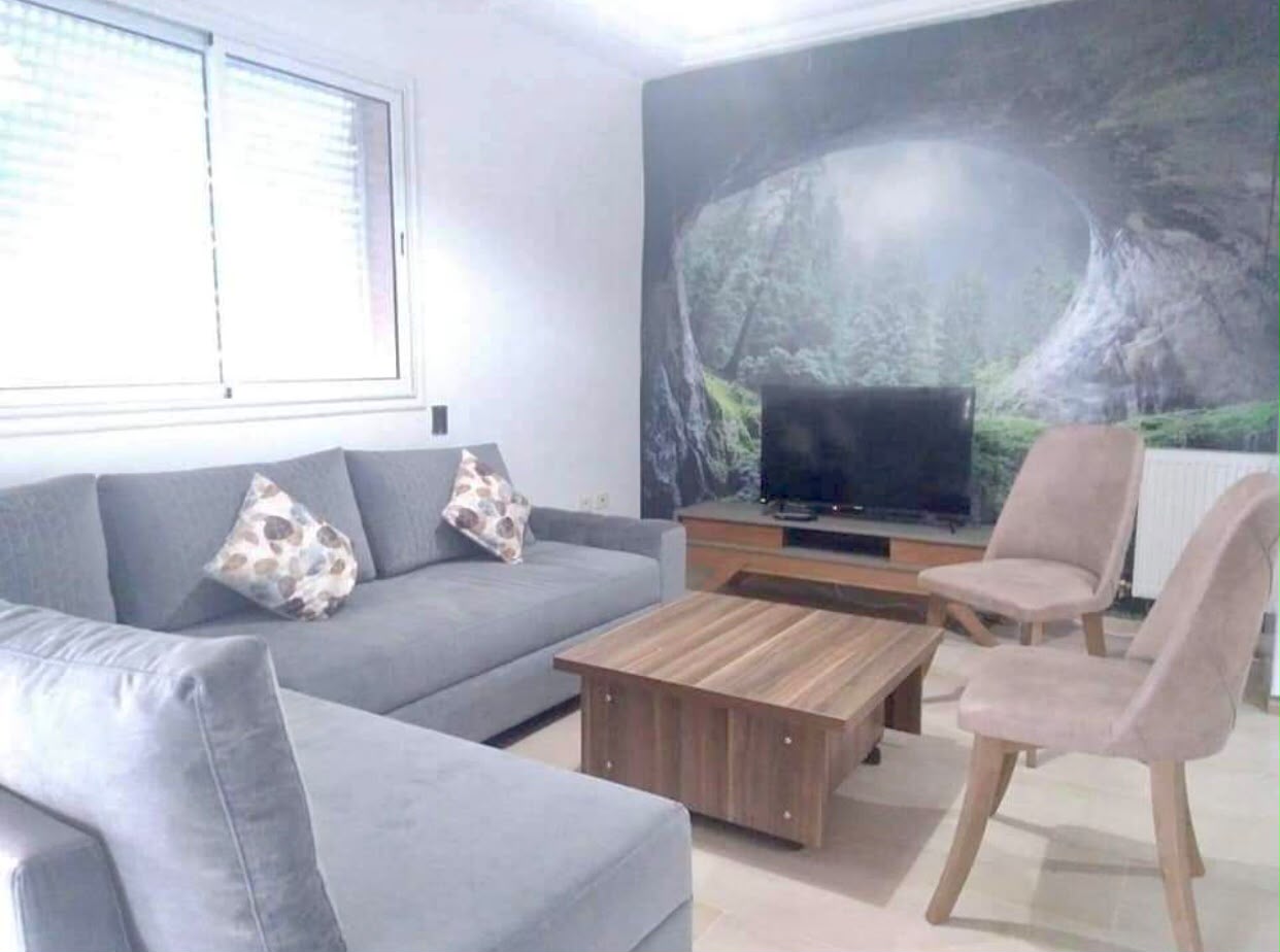 Mnihla&nbsp;Jardins d'el Menzah&nbsp;Location&nbsp;Appart. 2 pi�ces&nbsp;Appartement s1 meubl� � jardin d'el menzah 2