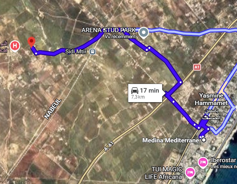 Hammamet&nbsp;Sidi Hmed&nbsp;Terrain&nbsp;Terrain nu&nbsp;Terrain cl�tur�
