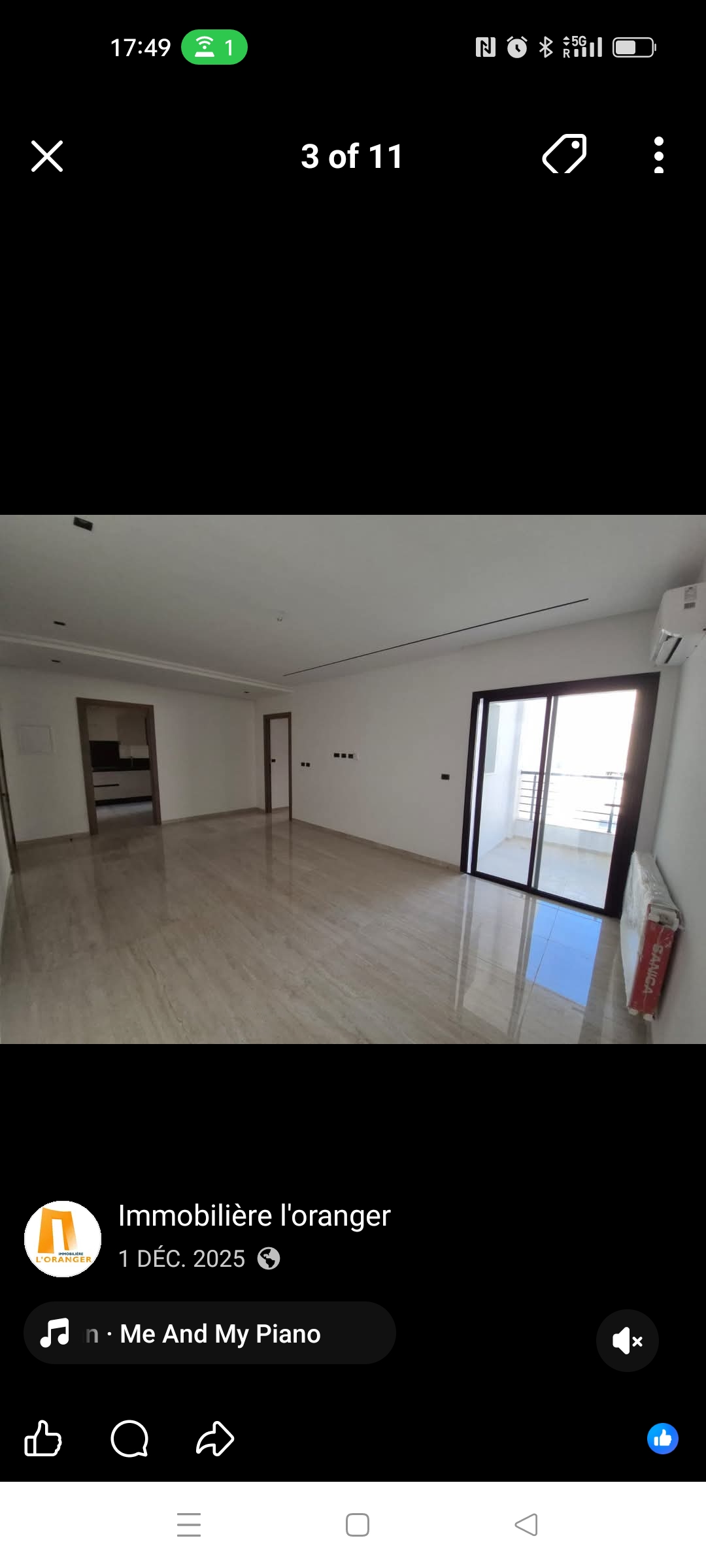 Mnihla&nbsp;Jardins d'el Menzah&nbsp;Vente&nbsp;Appart. 3 pi�ces&nbsp;Belle appart s3 haut standing