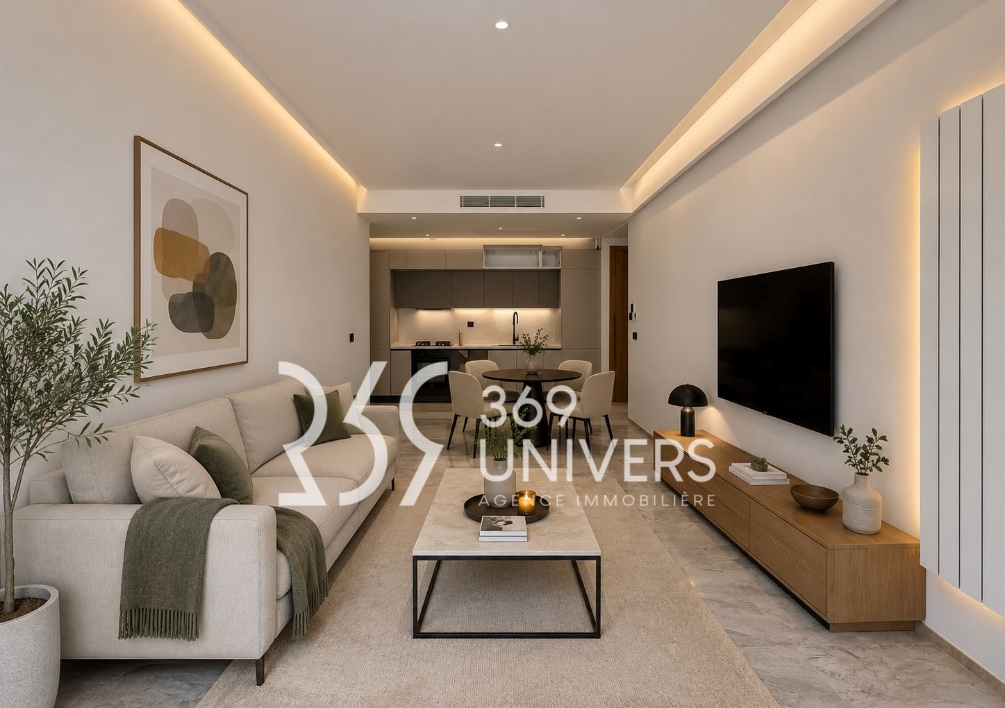 Ain Zaghouan&nbsp;Jardins de Carthage&nbsp;Location&nbsp;Appart. 1 pi�ce&nbsp;Appartement aux jardins de carthage ref ra178