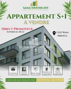 Hammamet&nbsp;Hammamet&nbsp;Vente&nbsp;Appart. 1 pi�ce&nbsp;A  apparetement s1  direct ref553a