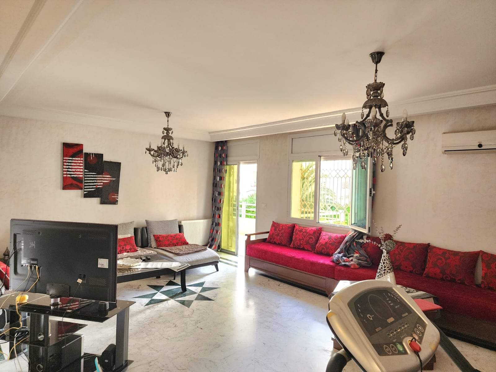 Mnihla&nbsp;Jardins d'el Menzah&nbsp;Location&nbsp;Appart. 3 pi�ces&nbsp;Agreable appt aux jardins d'el menzah 2