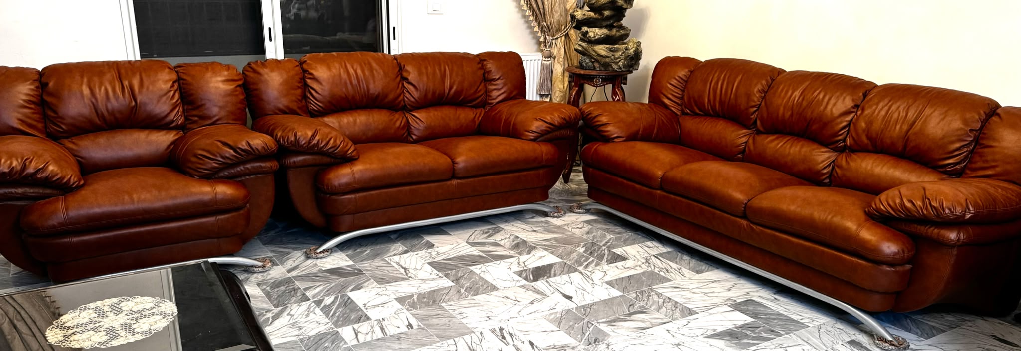 Ezzahra&nbsp;Ezzahra&nbsp;Salon - Salle � manger &nbsp;Salons&nbsp;Salon semi cuir