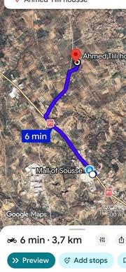 Akouda&nbsp;Chatt Meriem&nbsp;Terrain&nbsp;Terrain agricole&nbsp;Agr�able terrain rmila chatt mariem mall of sousse