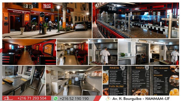 Hammam Lif&nbsp;Hammam Lif&nbsp;Bureaux & Commerces&nbsp;Fond de Commerce&nbsp;Fonds de commerce restaurant en activit�