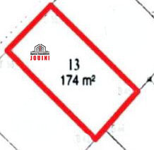 Raoued&nbsp;Jaafar 1&nbsp;Terrain&nbsp;Terrain nu&nbsp;Lot de 174 m2 terrain � jaafar